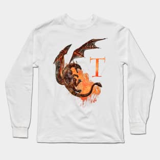 Drachen Buchstabe T Long Sleeve T-Shirt